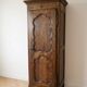 Antique bonnetière wardrobe in solid wood, Louis XV style.