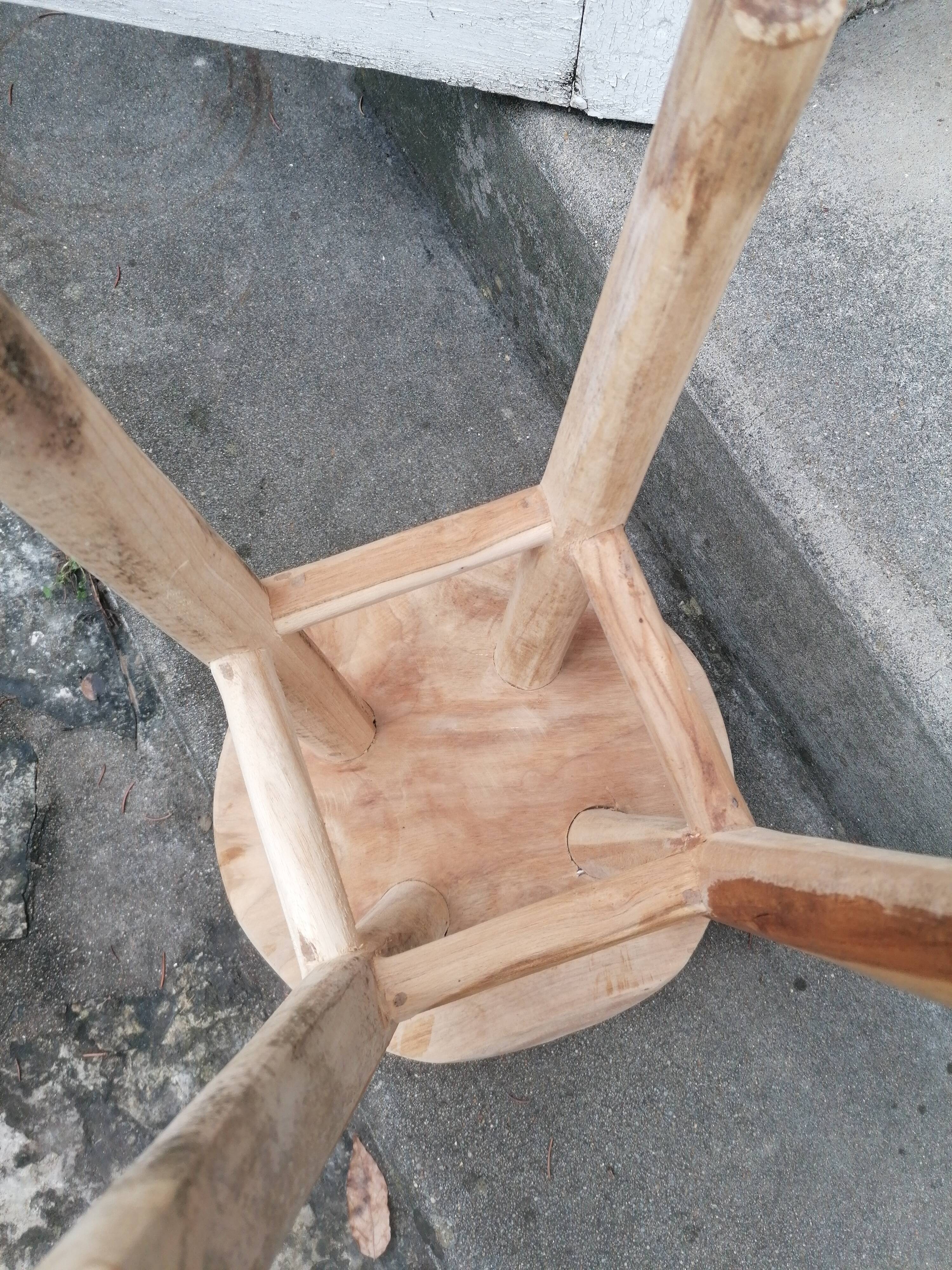 olive wood stool