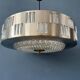 Mid-century crystal glass UFO pendant light