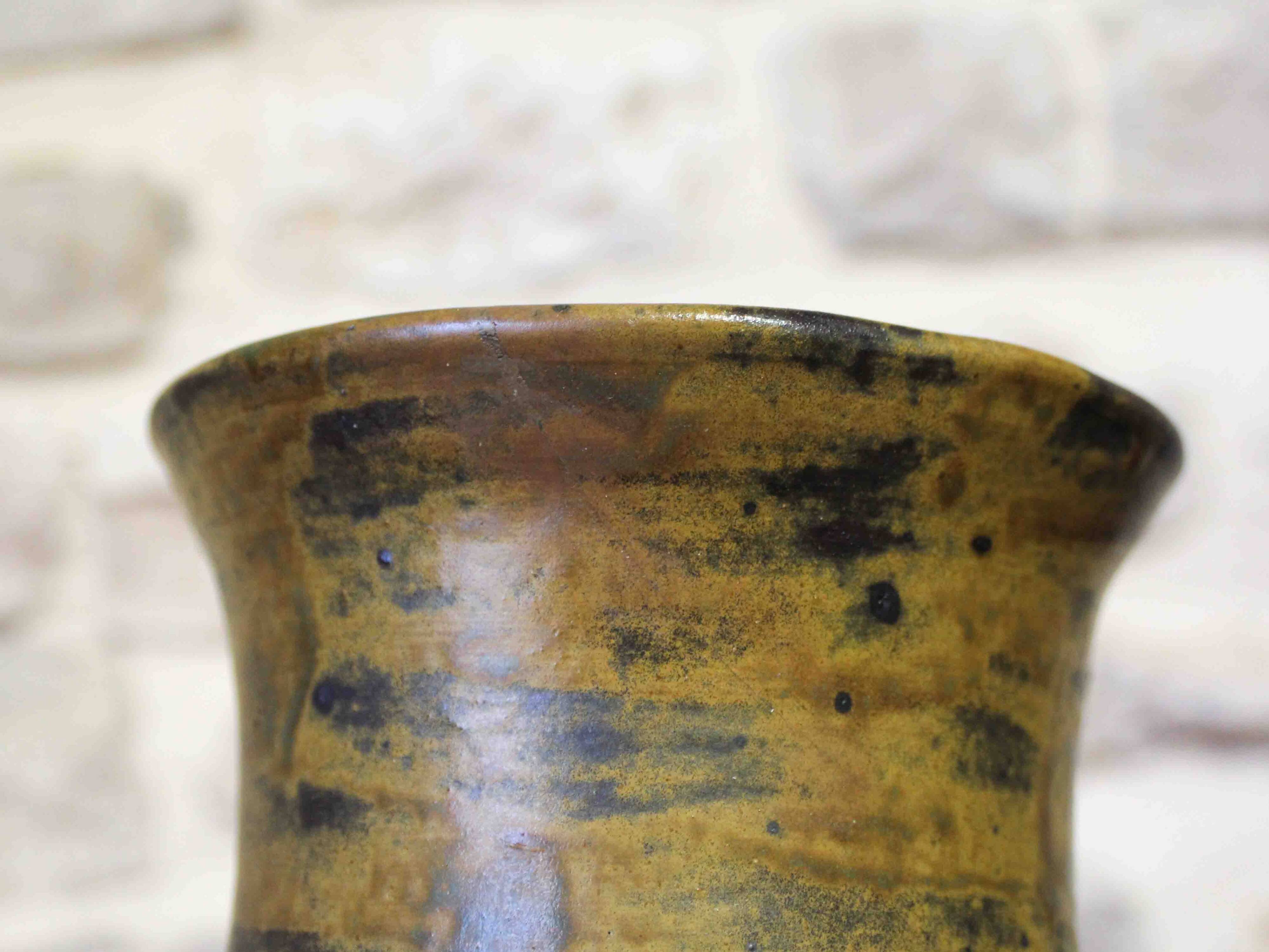 Large glazed stoneware vase Lucien Arnaud Saint-Amand-en-Puisaye