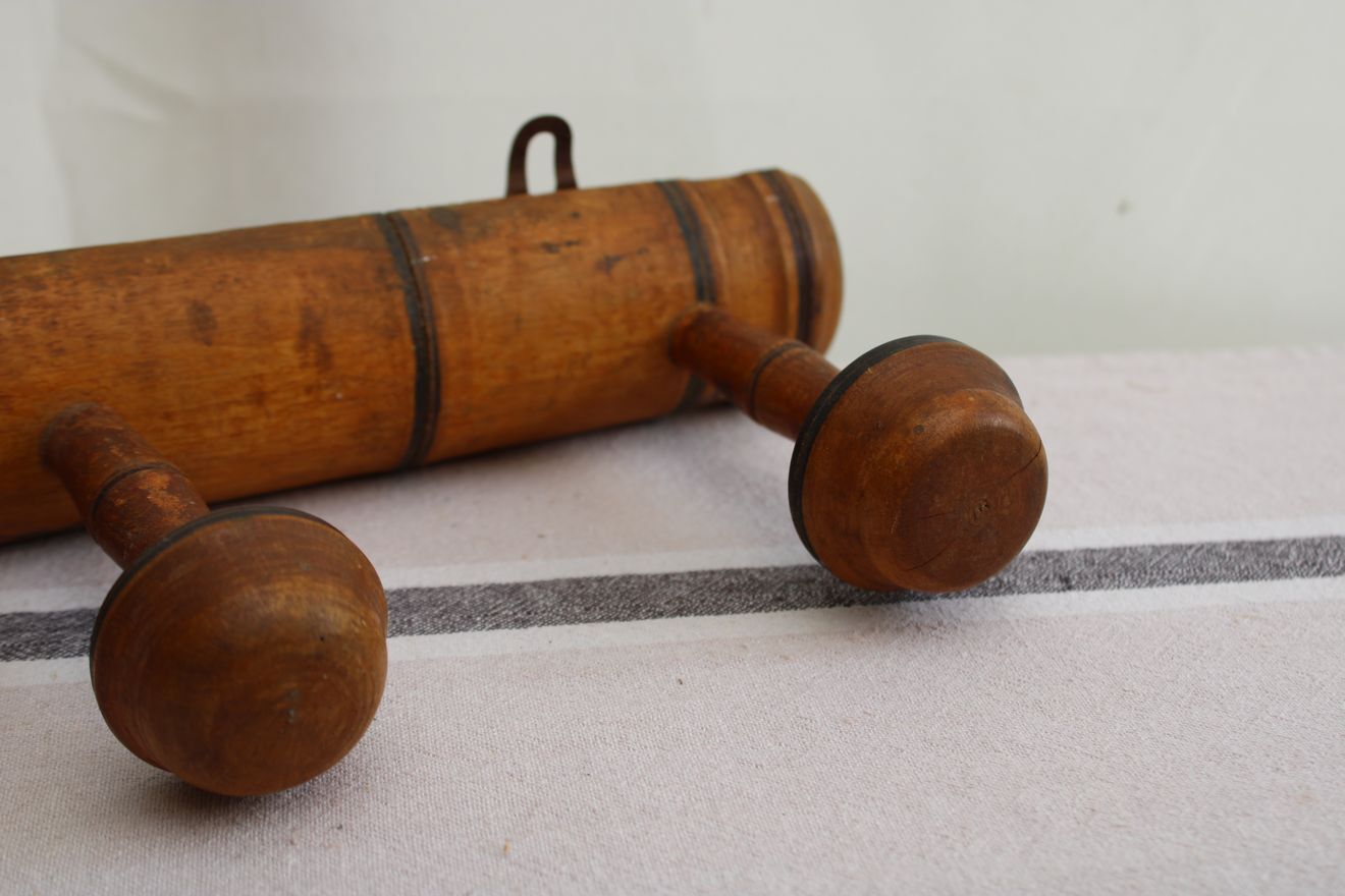 Old wooden coat rack