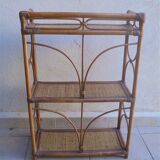 Rattan shelf