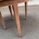 Renovated round extendable dining table made of solid mahogany from the 19th century.