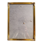 Antique gilded brass frame with embossed gold leaves