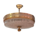 Lucien Gau ceiling lamp in gilded brass and molded glass
