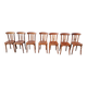 serie de 7 chaises de bistrot monobloc