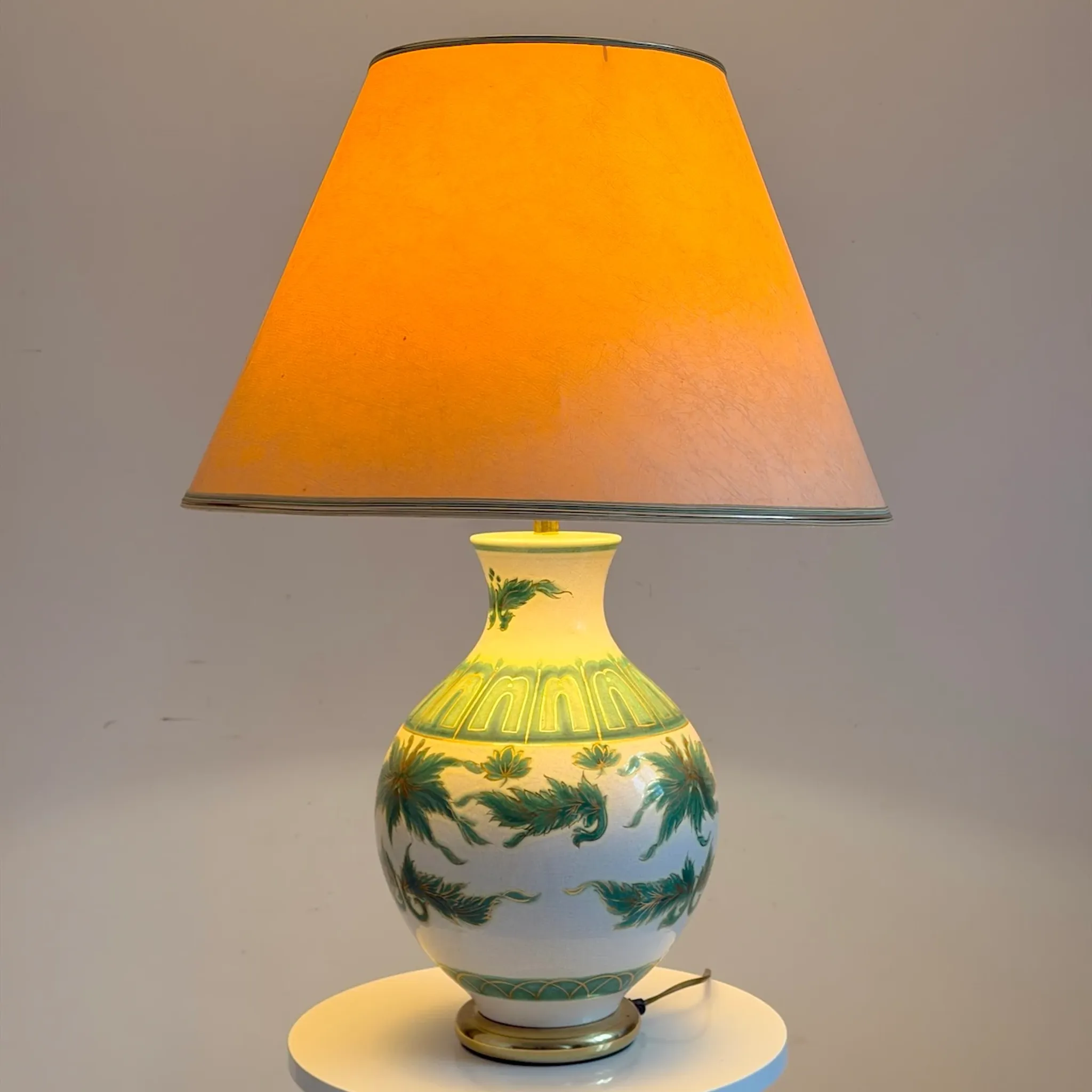 Vintage ceramic lamp 1970 Louis Drimmer