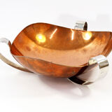 Mid-Century Copper & Silver Decorative Centerpiece