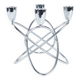 Bougeoir en acier, design danois, années 1970, fabriqué par Georg Jensen