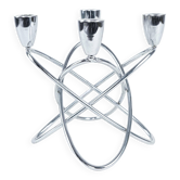 Steel candlestick, Danish design, 1970s, manufactured by Georg Jensen