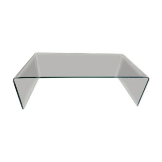 Tempered glass bridge table
