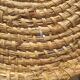 Vintage rattan grain basket