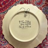 Decorative plate signed "P. Fouillen"