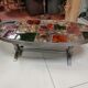 Table basse vintage acier céramique