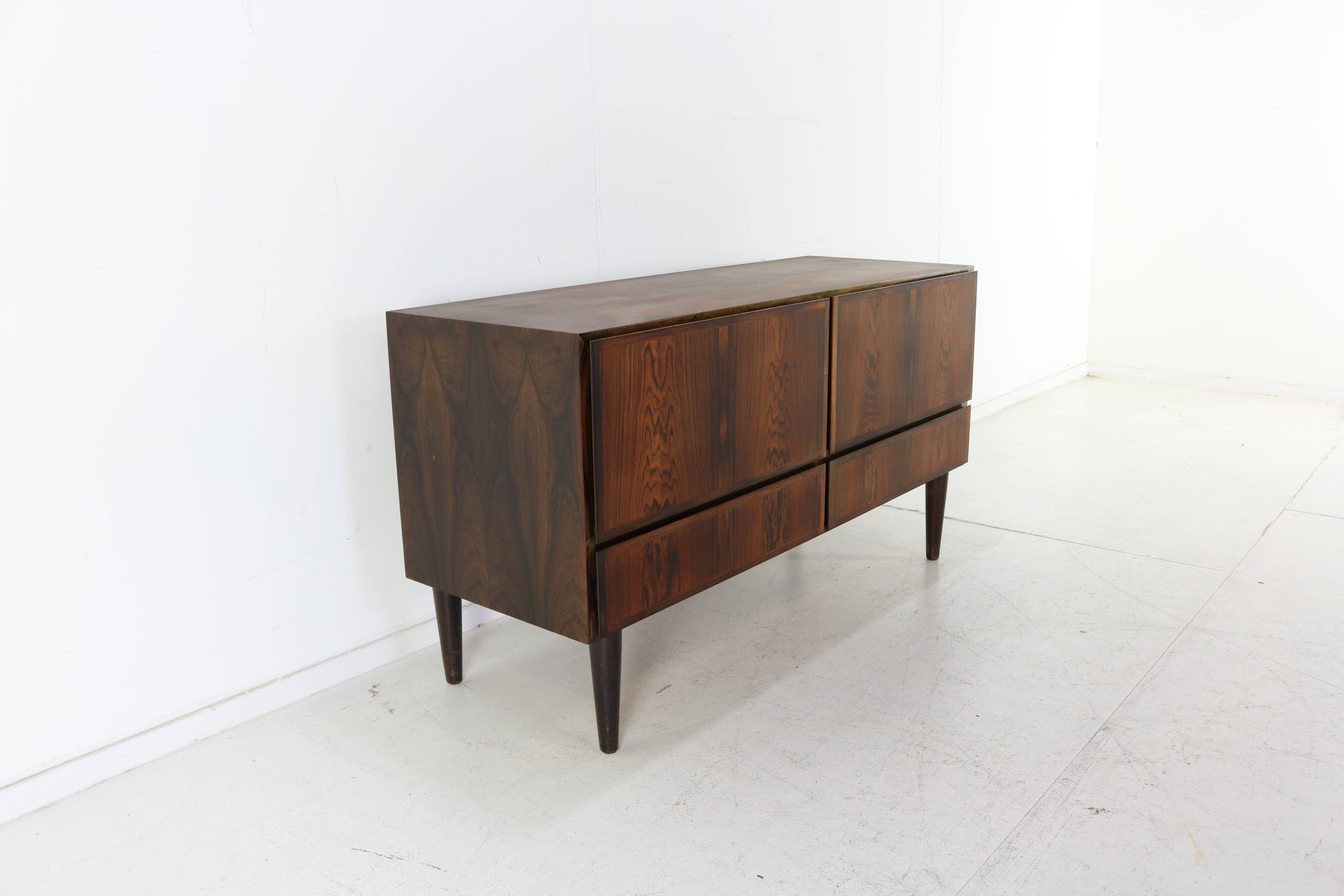 Rosewood office cabinet with 2 large heavy drawers