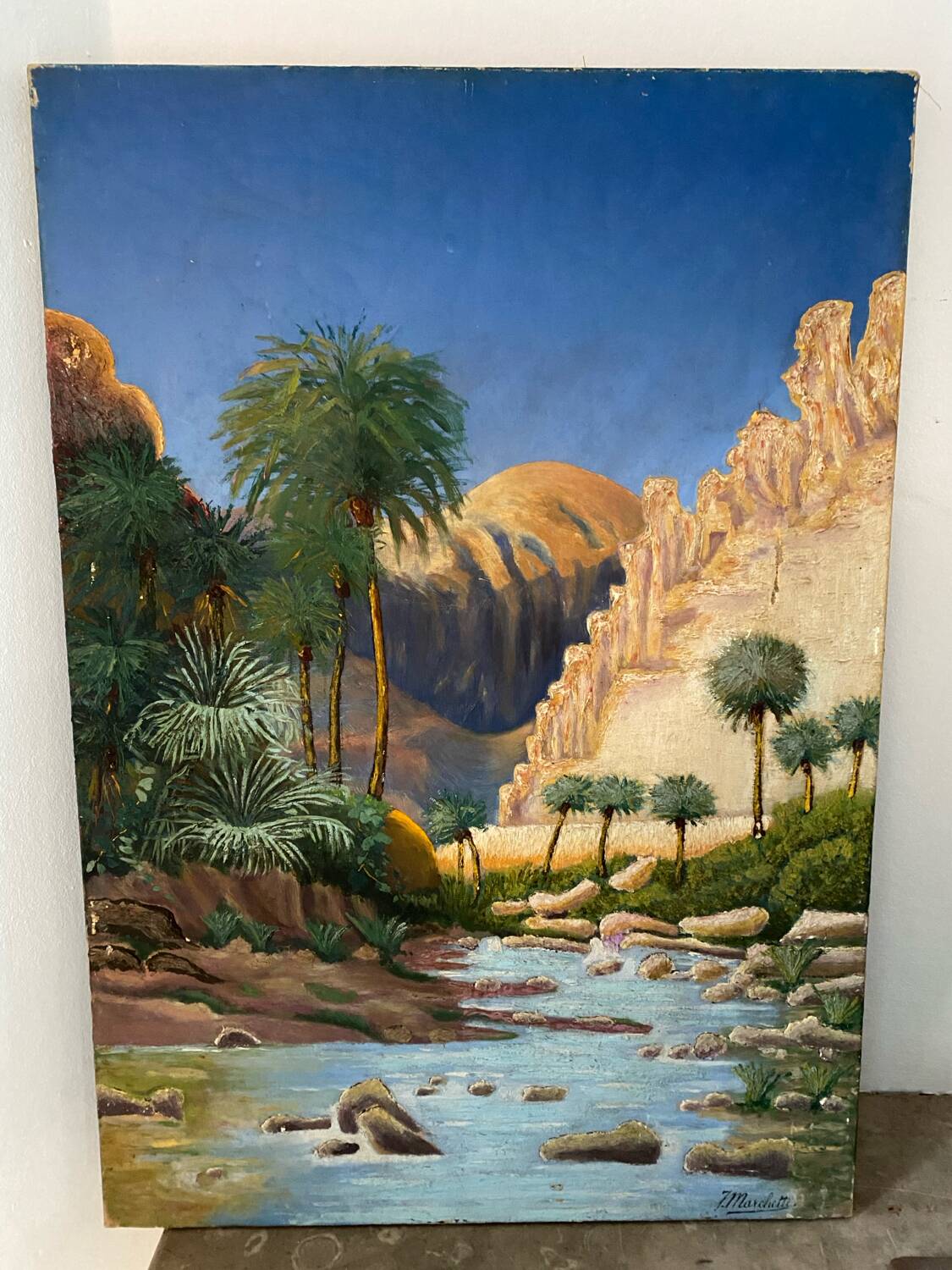 Orientalist painting signed Marchetti