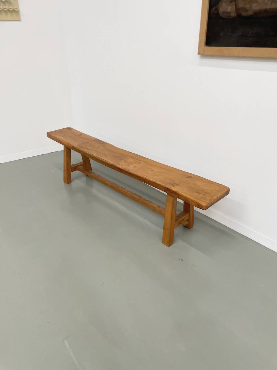 Solid elm bench 2m