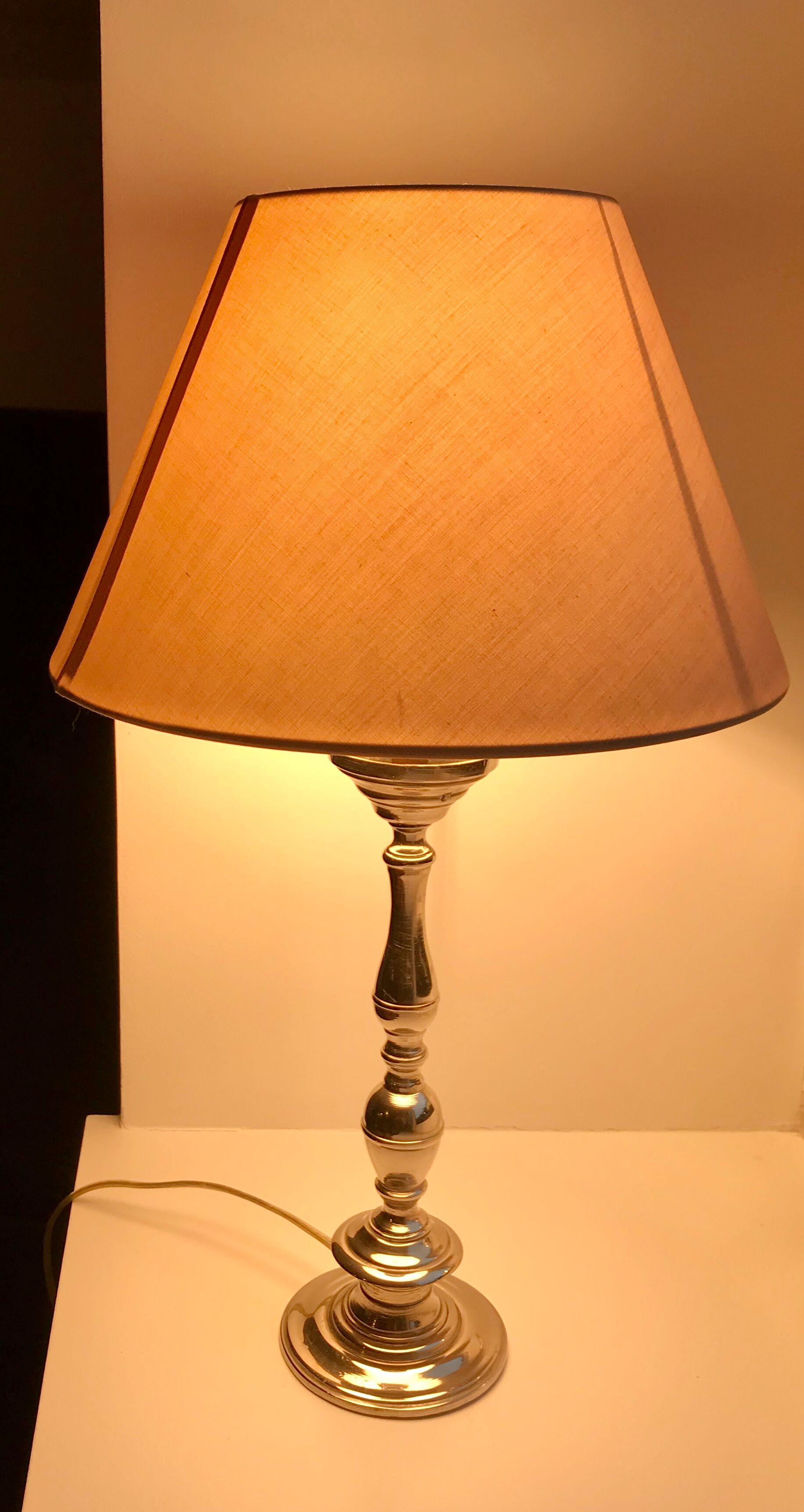 Chrome metal lamp 50s