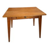 Ancien bureau ou table d’appoint bois pieds compas