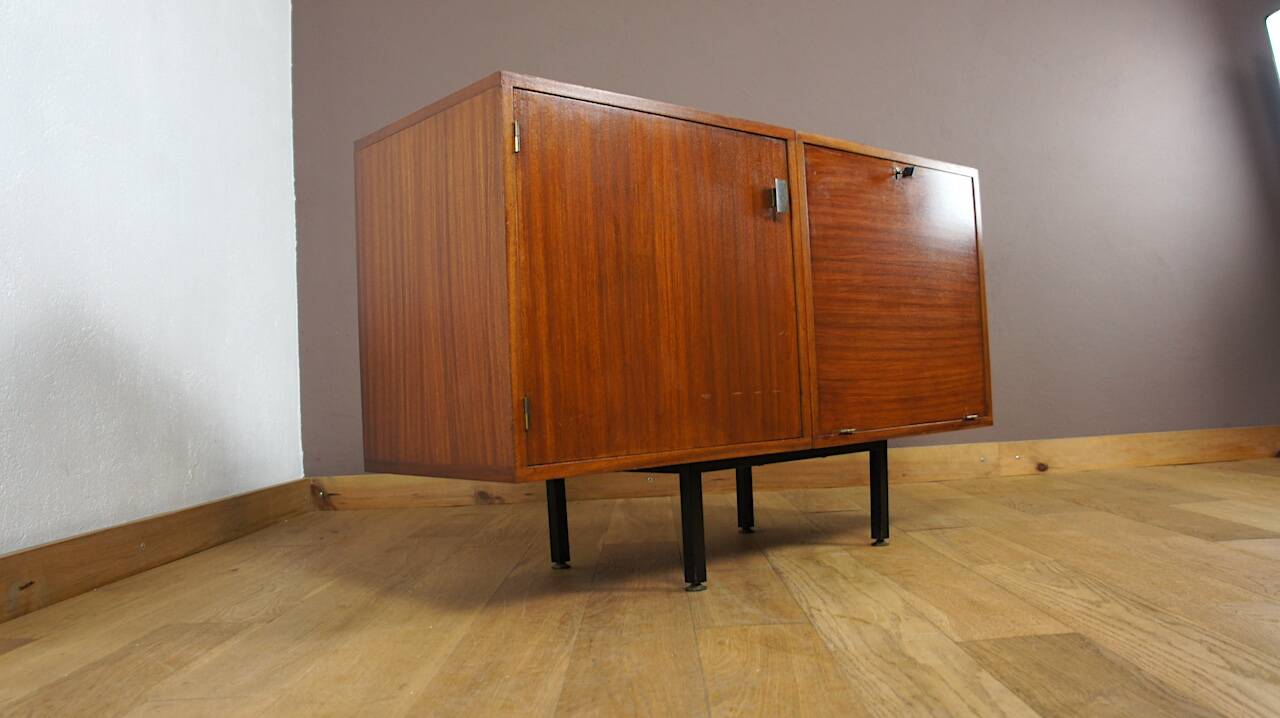 Small Enfilade Jacqueline Lecoq & Antoine Philippon in Vintage Mahogany 1960