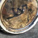 Vintage ceramic vase from Vallauris, signed JAC