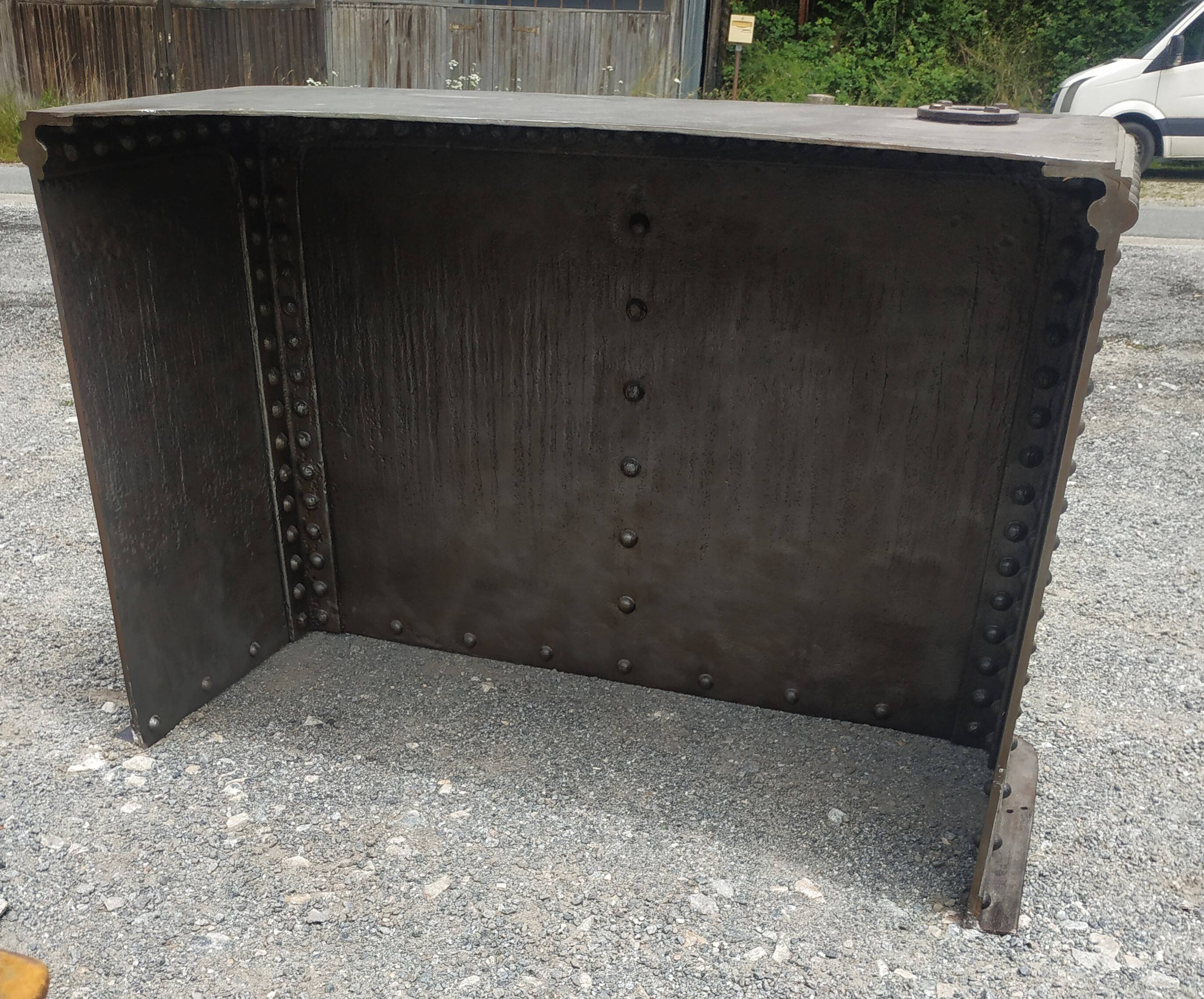 Industrial riveted iron bar