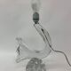 Set of 2 Daum France crystal table lamp , 1950's