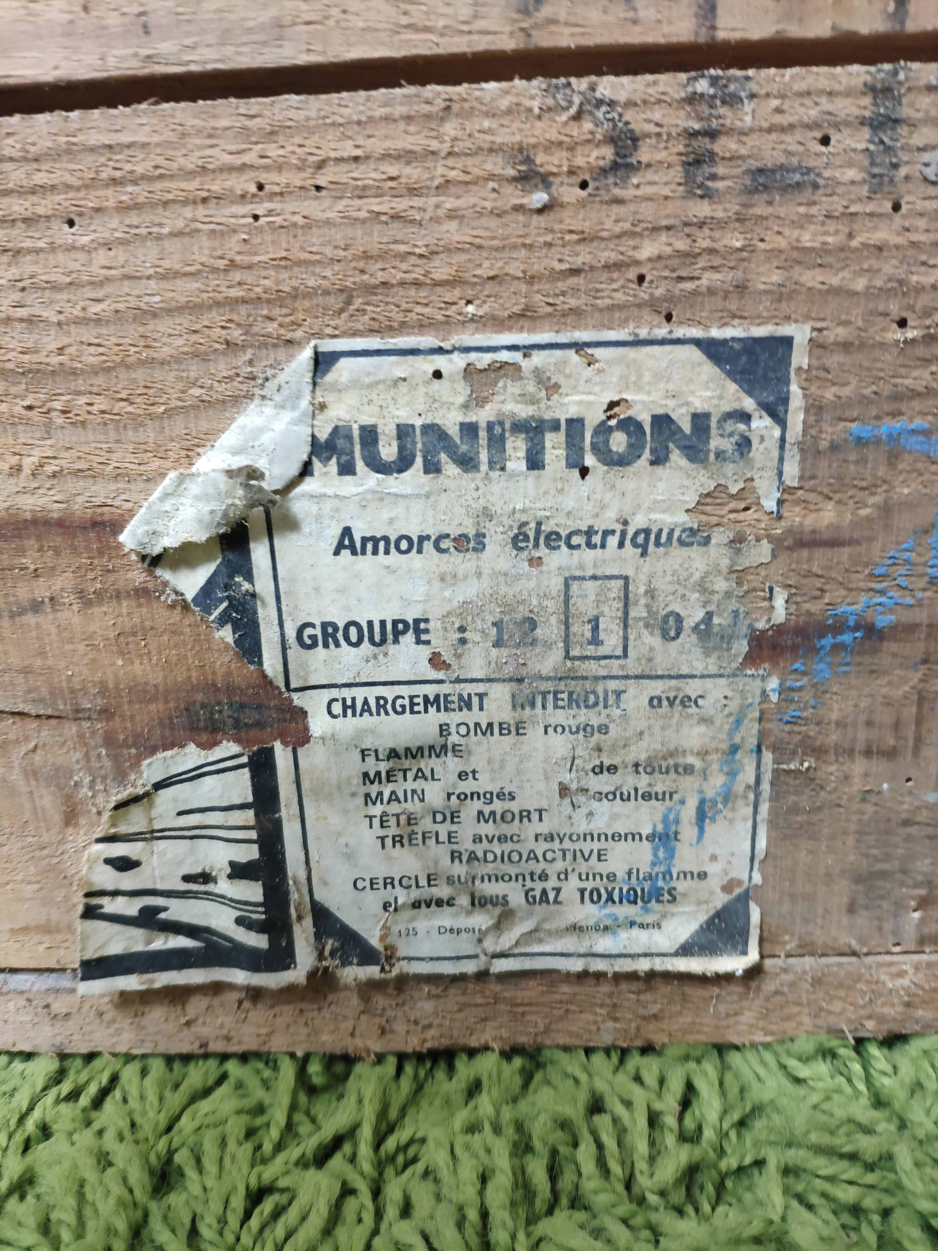 Ammunition case year 60 French army