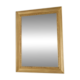 Miroir en bois massif doré 83 X 63 cm