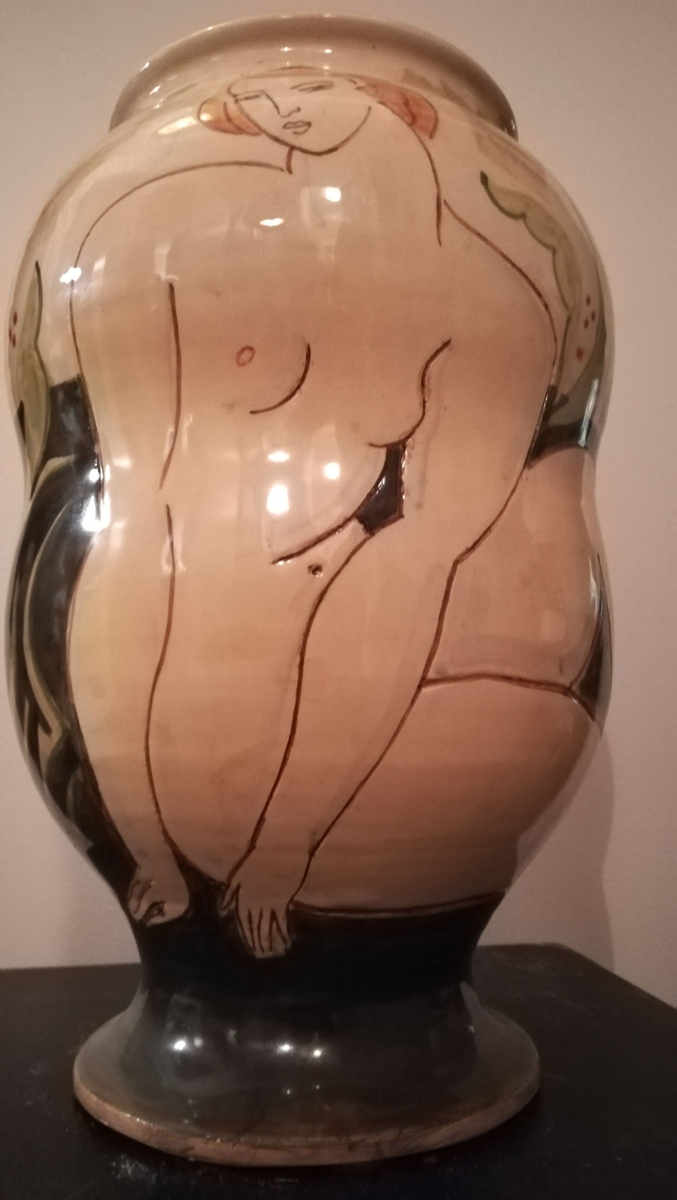 Vase ceramic by Michael kay, signed and dated 2004.