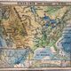 Vintage school map united states n°33 editions hatier by m.peyre