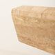 Italian mid century extra large travertine dining table, 1970s