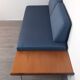 Daybed teck blue fabric Ingmar Relling by Ekornes vintage scandinavian