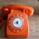 Telephone vintage orange