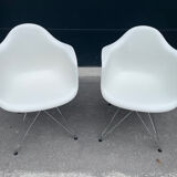 Pair of DAR Plastic Armchairs by Charles & Ray Eames for Vitra