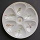 6 oyster plates fine porcelain Lourioux Foëcy