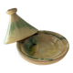 Yellow tagine dish