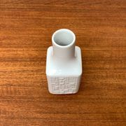 Brutalist porcelain vase from mid-century Wunsiedel Bavaria Porcelain, 1960s.