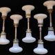 Set of 5 pairs of porcelain handles (B-0017)
