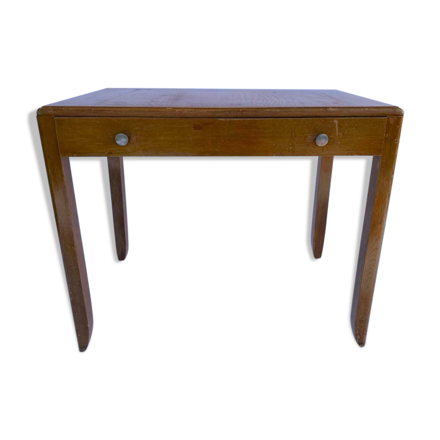 Bureau 1 drawer 1950 2 buttons design francais