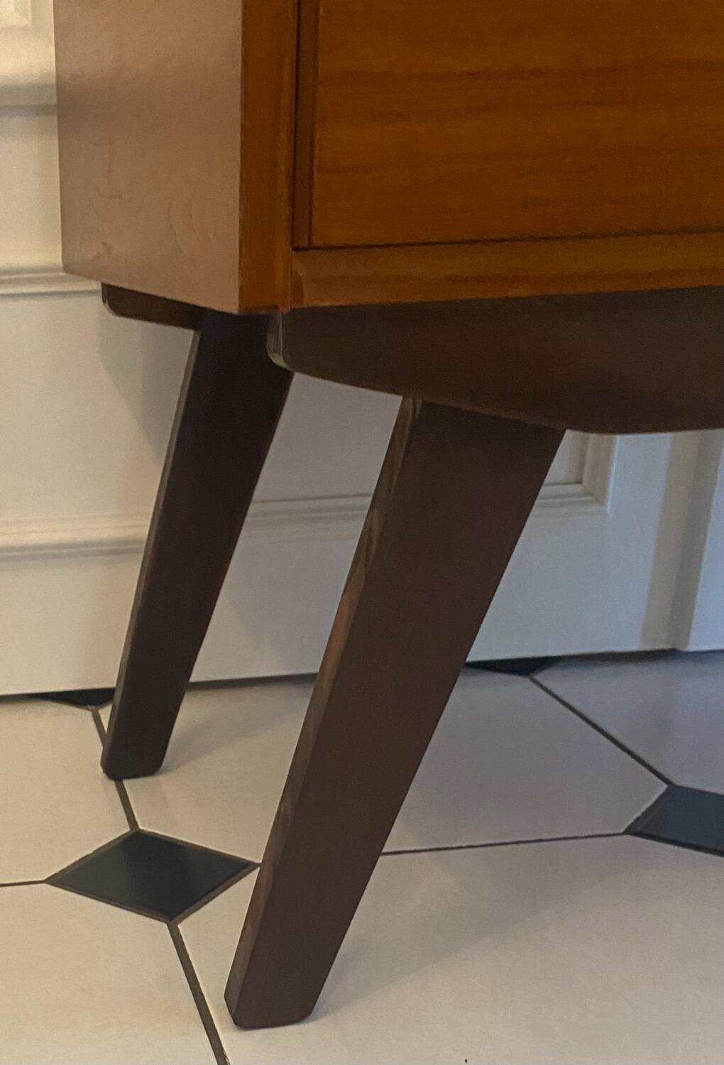 Vintage sideboard with compass feet