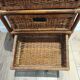 Rattan wicker drawer unit