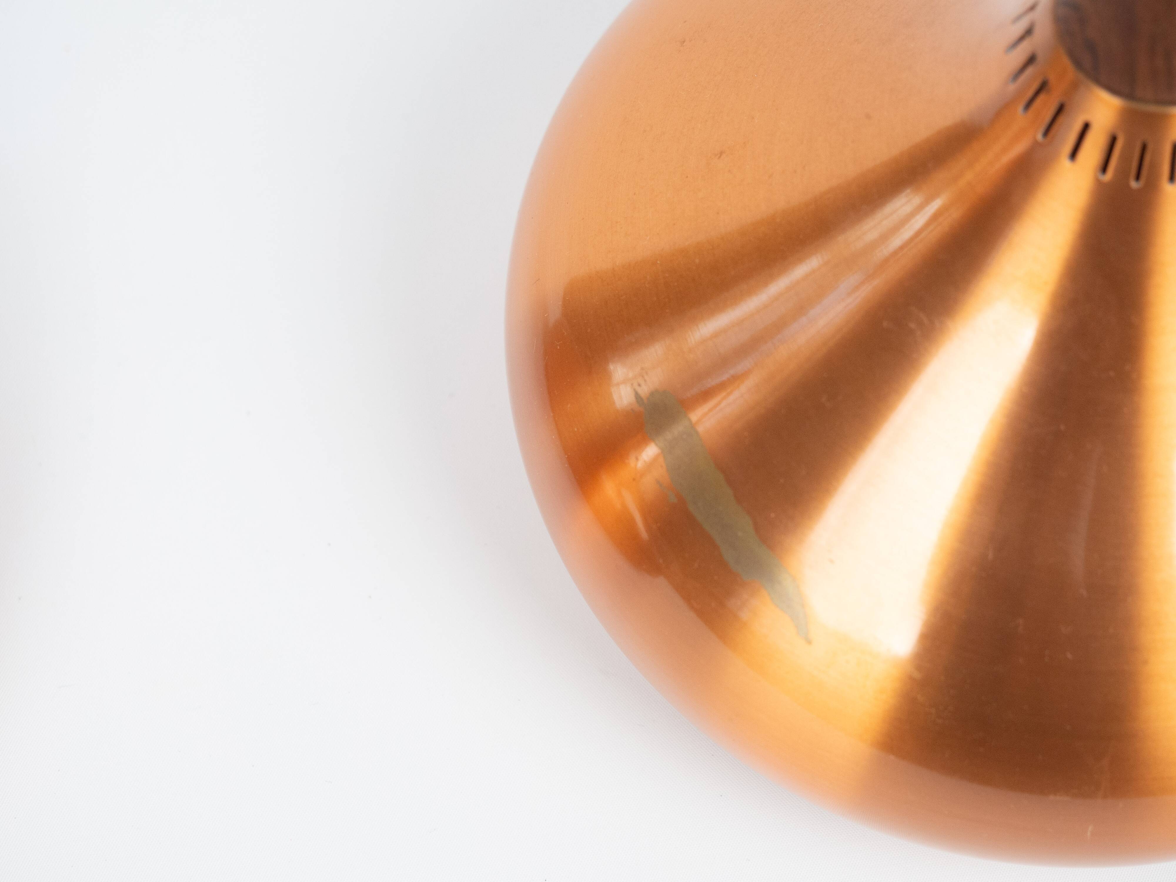 Pair of 2 Danish vintage pendant lamps Orient by Jo Hammerborg Fog og Morup