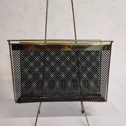 Porte-revues vintage doré années 60