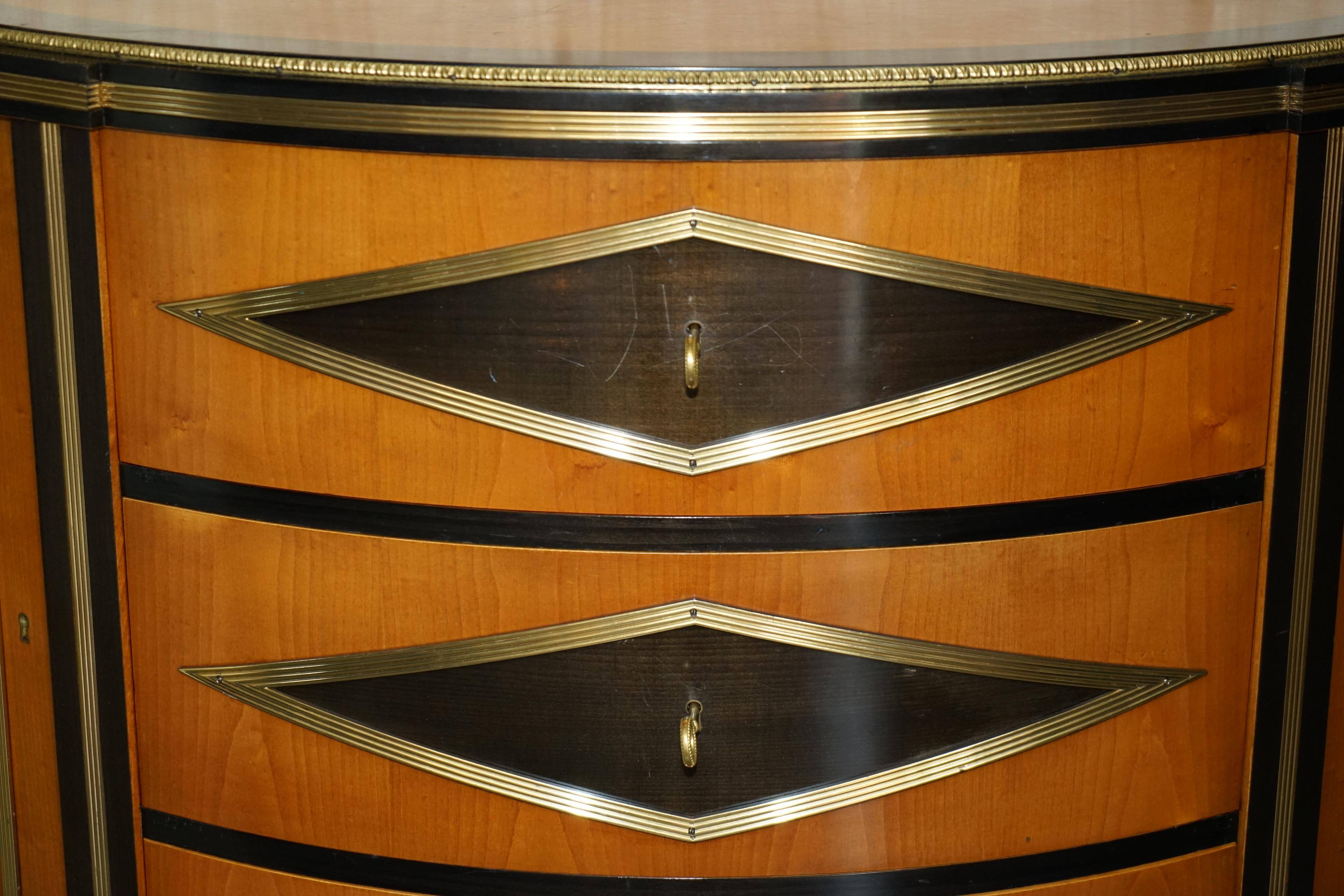 Buffet Demi-lune Satinwood & Laiton Colombo Mobili