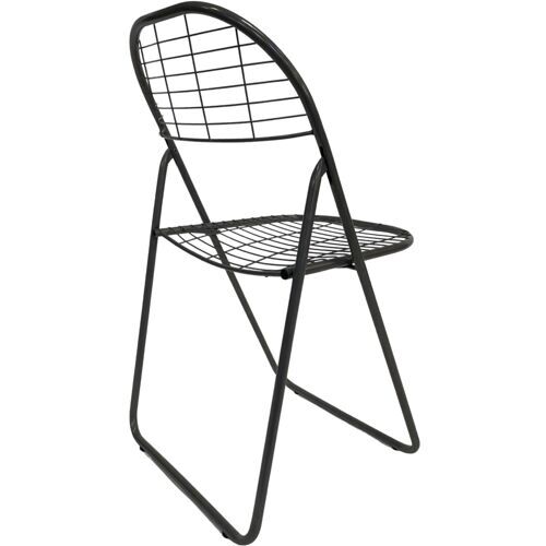 Vintage wire folding chair