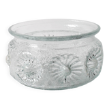 Pressed Glass Bowl: Kvety Flower Design by Pavel Panek / 1973