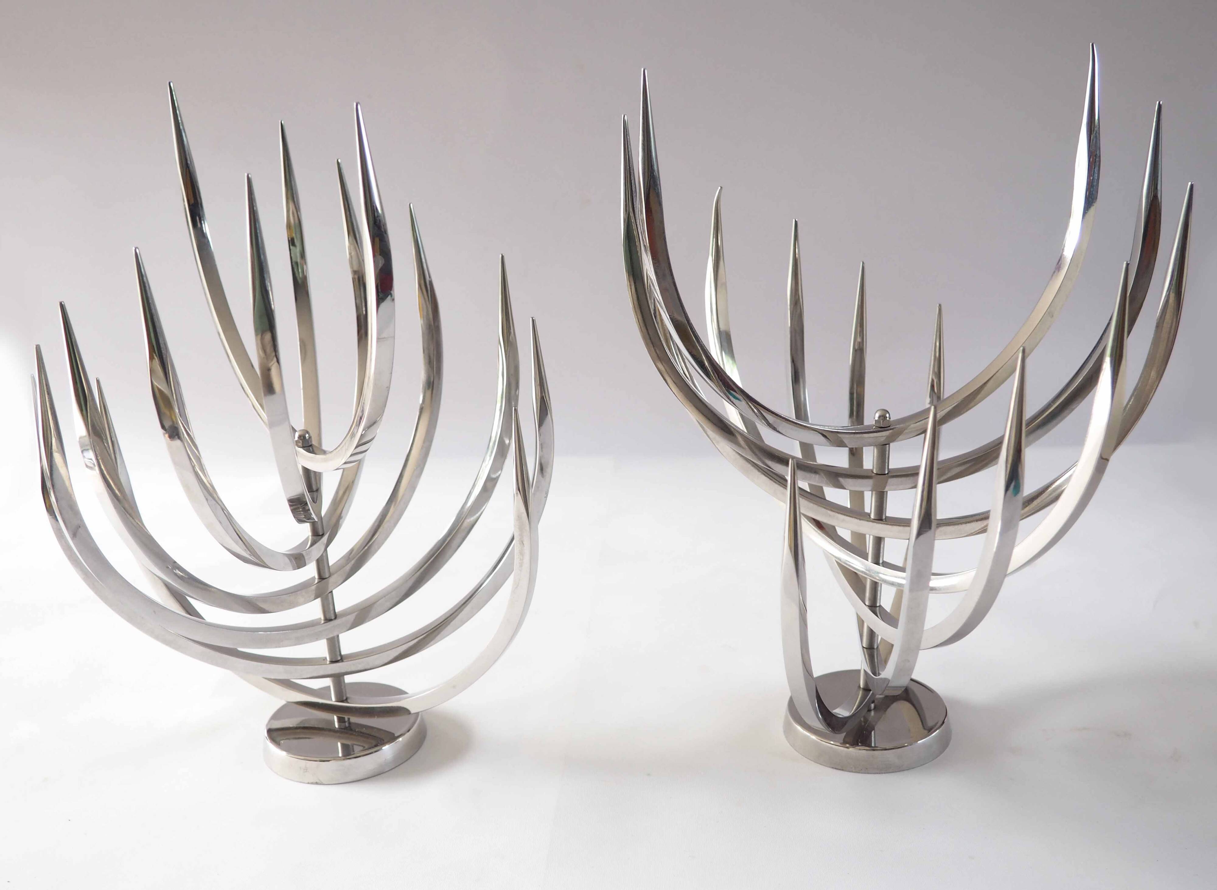 Pair of X Feal candlesticks