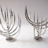 Pair of X Feal candlesticks