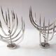 Pair of X Feal candlesticks
